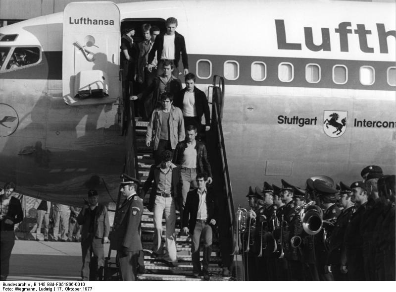 The hijacking of the Lufthansa airplane in 1977 - GSG 9 stormed plane and rescued hostages
