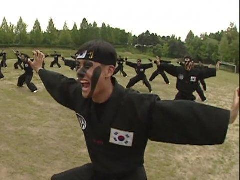 Operator from 707th Special Mission Battalion performing martial arts